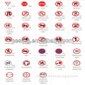 Thailand standard high visibility aluminium restrictive traffic safety signage board road street warning symbol signals